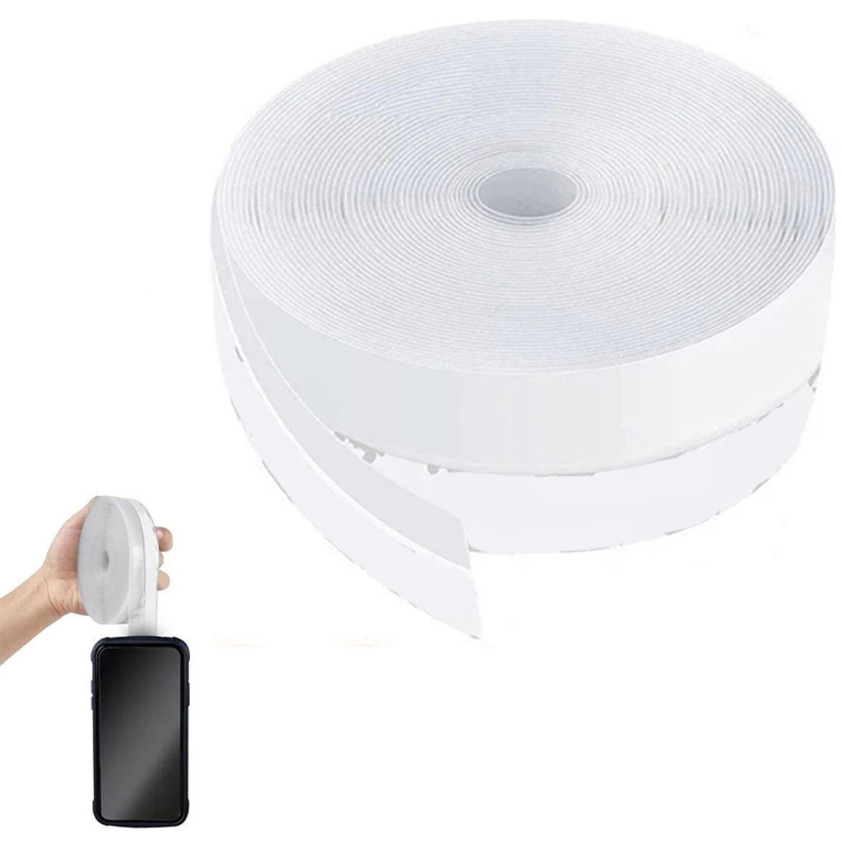 KUANGYE - Cinta Silicona Adhesiva Aislamiento Puertas Y Ventanas 5 Mts