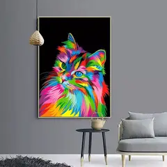 KUANGYE - Kit Diamond Painting Pintura De Diamante - Gato