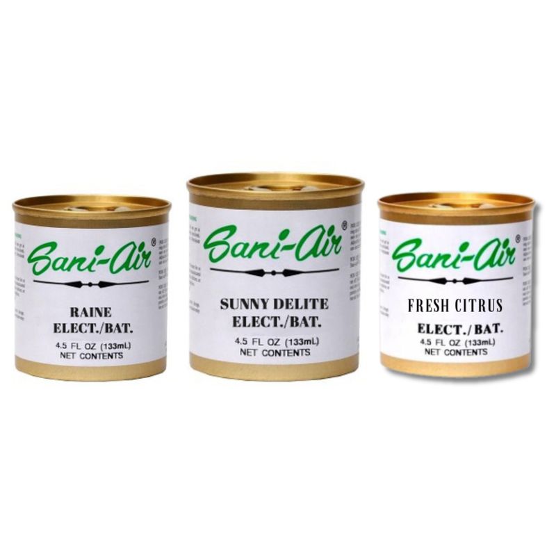 GENERICO - SANI AIR PACK 3 LATAS  AROMÁTICAS AROMAS CITRICOS