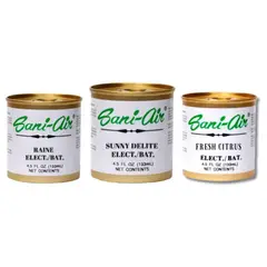 GENERICO - SANI AIR PACK 3 LATAS AROMÁTICAS AROMAS CITRICOS