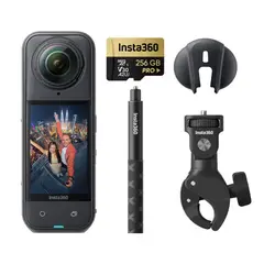 INSTA 360 - Cámara de acción Insta360 X5 Paquete de vista múltiple motero