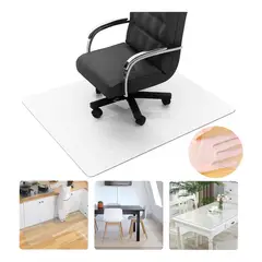 EVERSO - Alfombrillas Transparentes Para Oficina Y Hogar Antiderrapante Pvc
