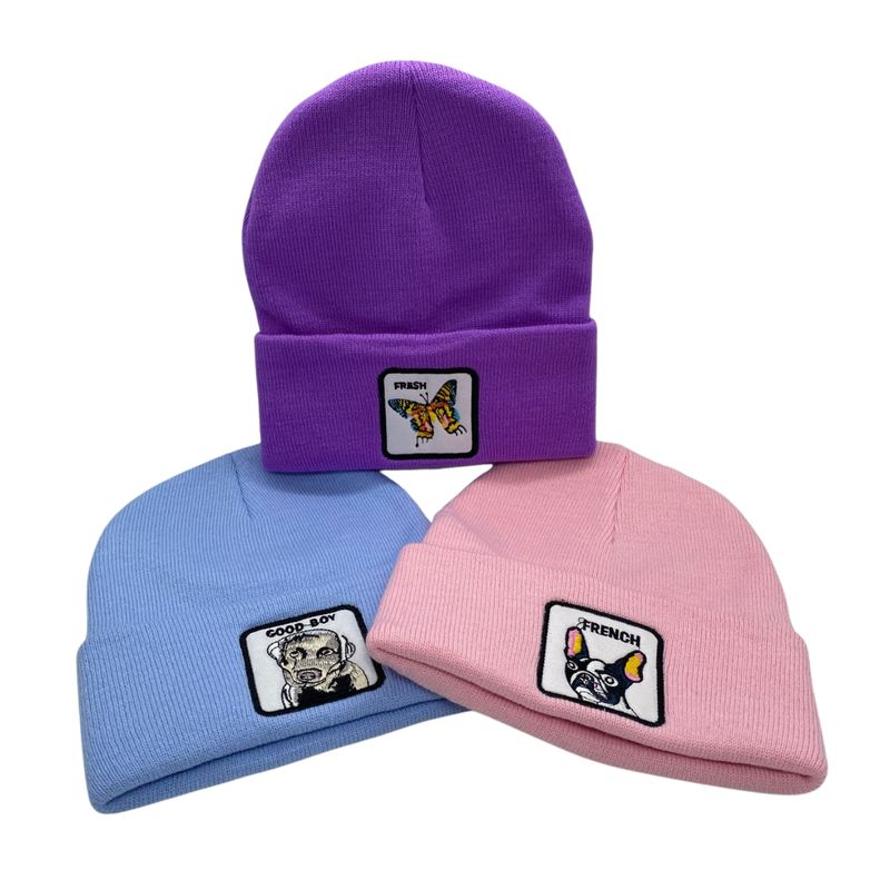 EKOL TACTICA MILITAR - Pack De 3 Gorros Beanies Lana Animales Colores Y Diseños