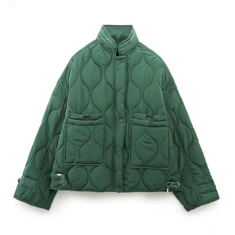 BLWOENS - Chaqueta delgada Capucha con bolsillos para mujer - Verde