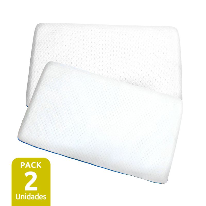 REBAJAS - Pack 2 Almohadas Viscoelástica Regula Temperatura Memoryfoam