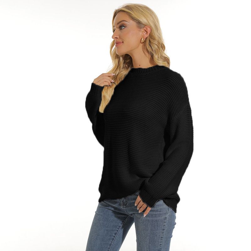 BLWOENS - Suéter casual para mujeres - Negro.