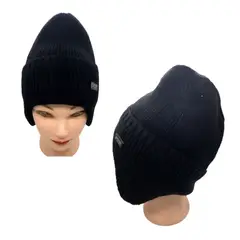 EKOL TACTICA MILITAR - Gorro Beanie De Lana Adulto Con Cubre Orejas Unisex Negro