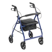 Andador Burrito Ortopédico - Freno Asiento 4 Ruedas Plegable