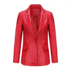 BLWOENS - Abrigo formal para mujer -Rojo