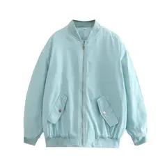 BLWOENS - Chaqueta sin gorro para mujer -Azul