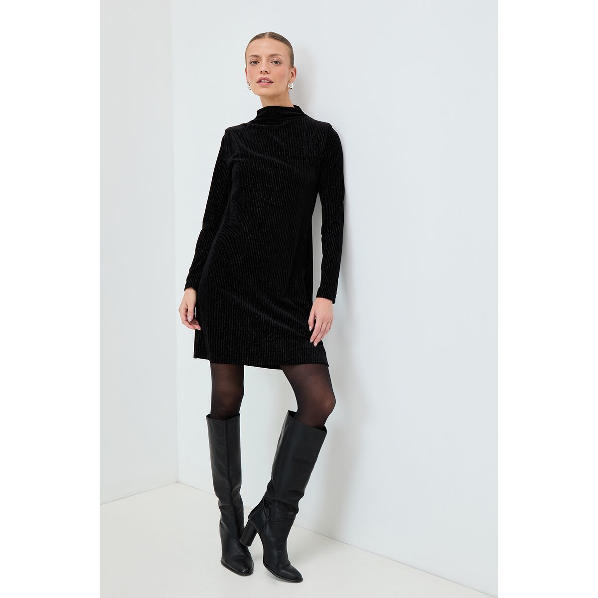 IO - Vestido Corto Negro Mujer Io