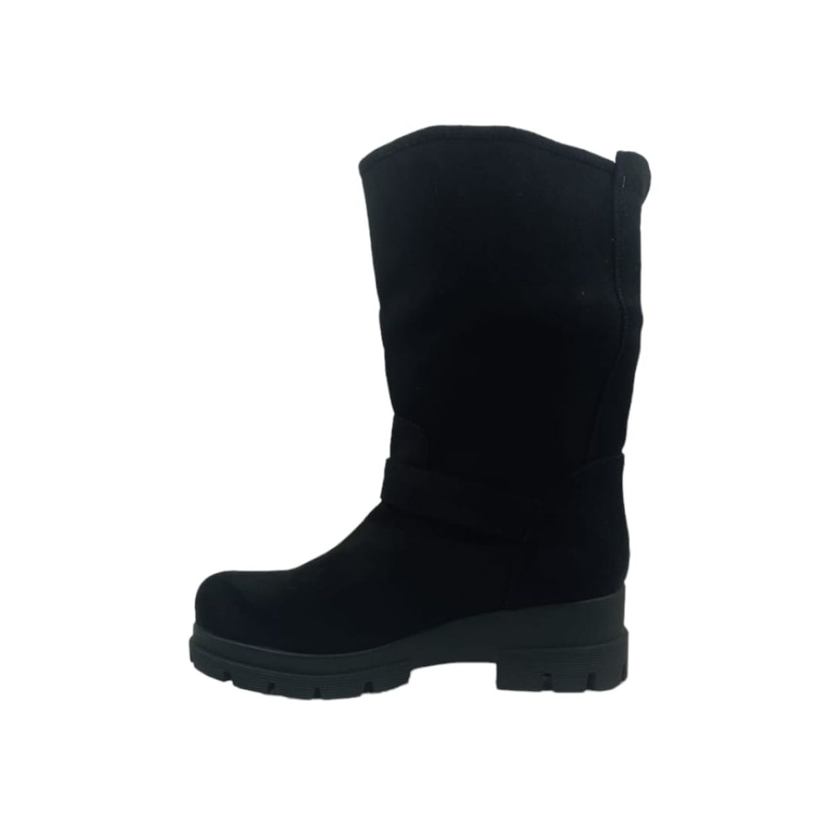 HERIEL - Bota Negra Gamuza Mujer