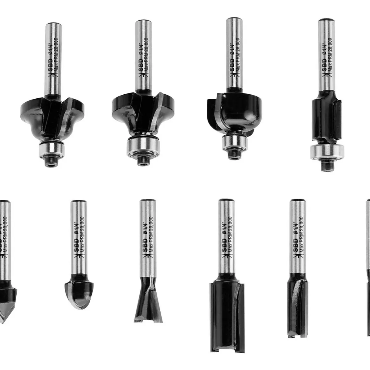 STANLEY - Set 10 Fresas Vástago 1/4 Stanley Sta80000.- E.o