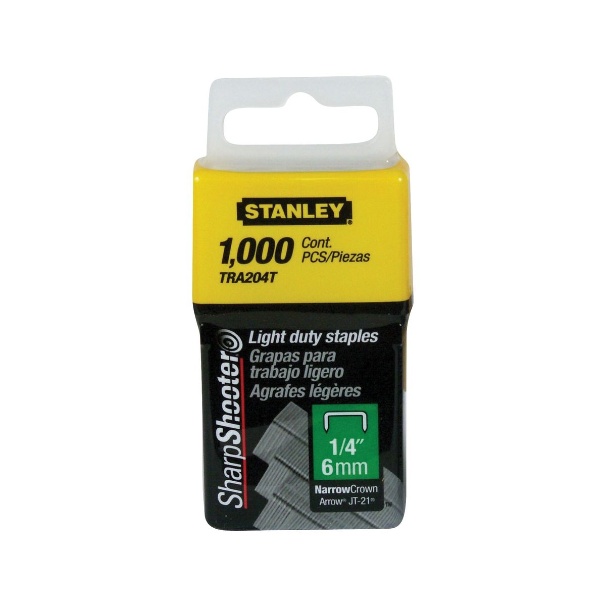 STANLEY - Grapa 1/4 X 6mm Tra204t 1000 Unidades Stanley E.o.