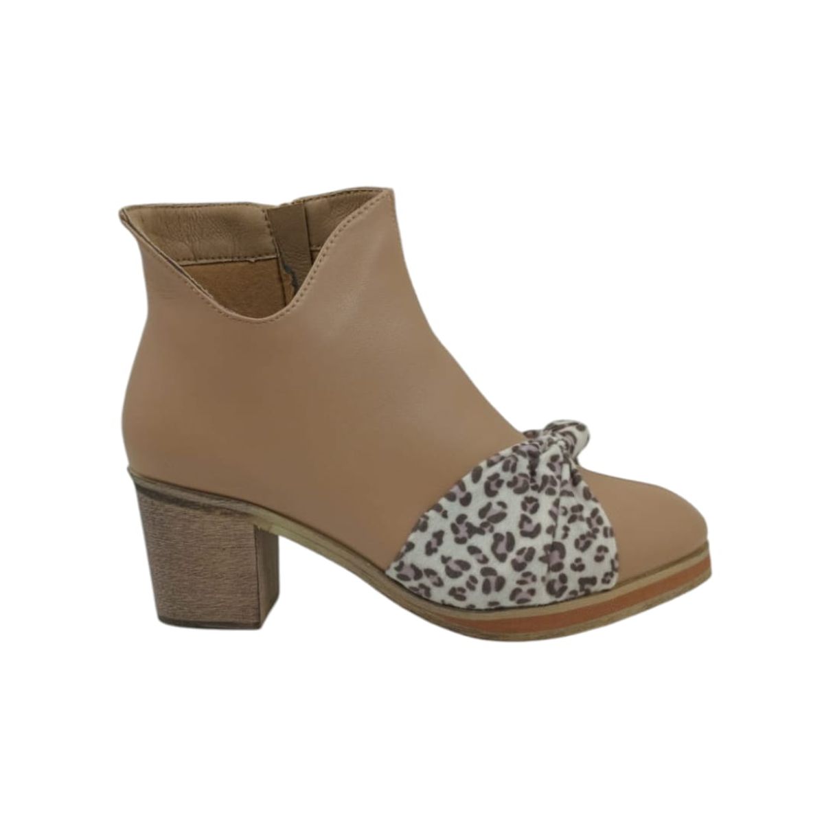 HERIEL - Botín Beige Print  Mujer