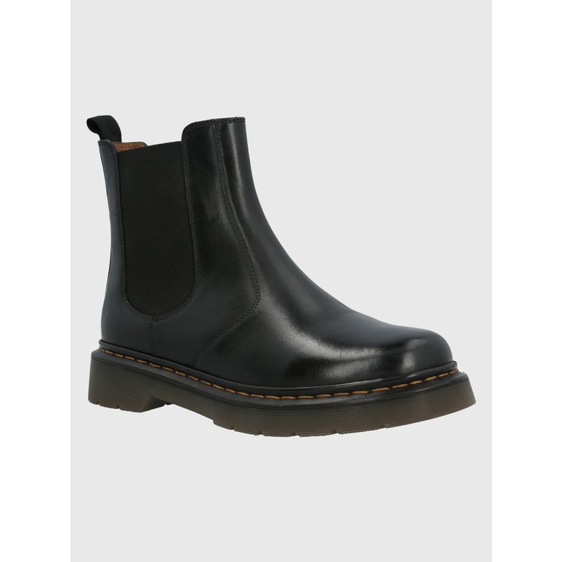 HUSH PUPPIES - Botín Cuero Mujer Mart Negro HUSH PUPPIES