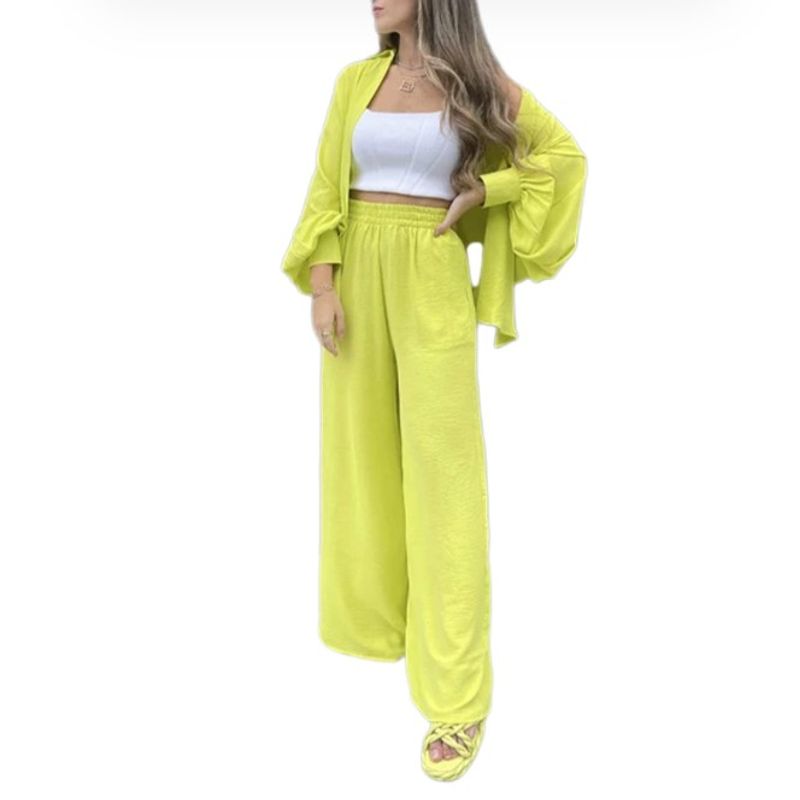 BLWOENS - Blusas y pantalones casuales para mujeres Traje-2 piezas