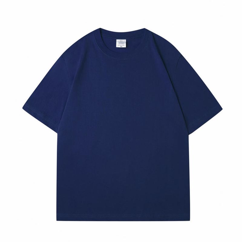 BLWOENS - polera de manga corta de verano para hombres y mujeres - Azul_.