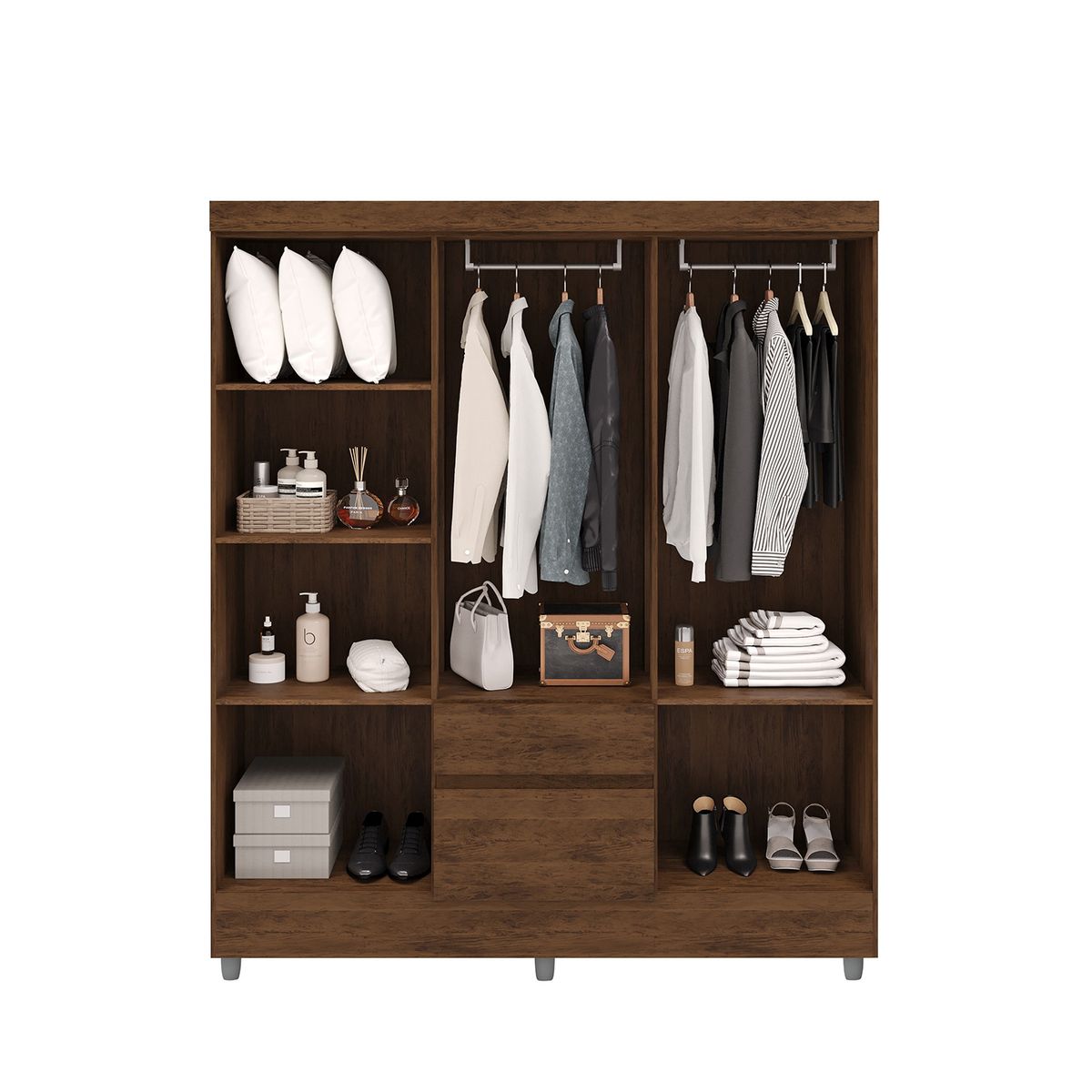 VEKKAHOME - CLOSET IDEAL 6P 2C CAFE 2B