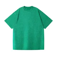 BLWOENS - Polera de manga corta de verano para hombres y mujeres - Verde