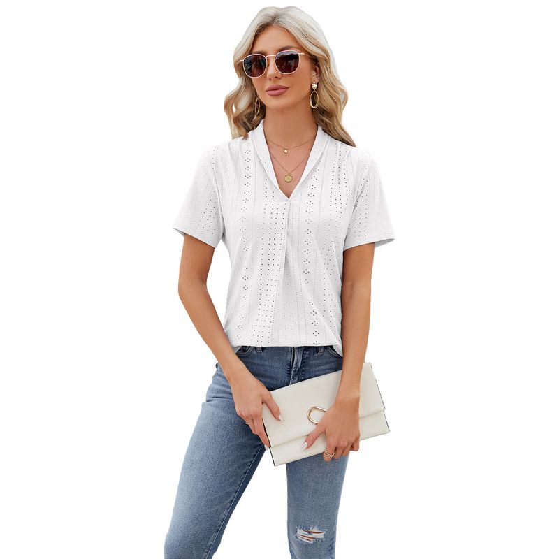 BLWOENS - Polera manga corta para mujeres - Blanco