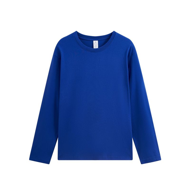 BLWOENS - polera de manga larga para hombres y mujeres en primavera y otoño - Azul