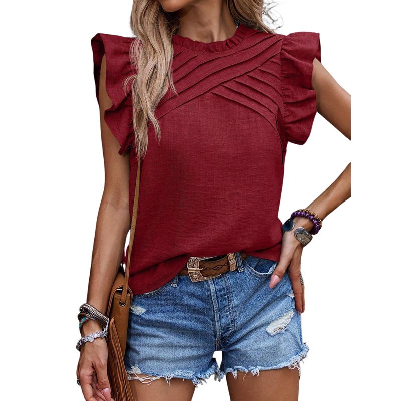 BLWOENS - Polera manga corta Mujer - Rojo