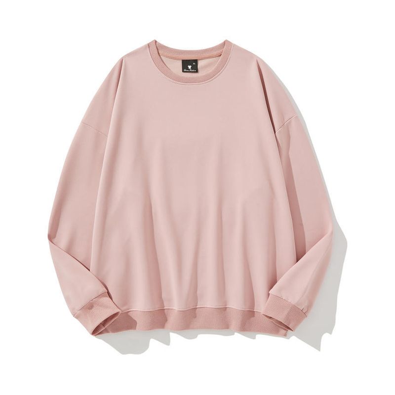 BLWOENS - polera de manga larga para hombres y mujeres en primavera y otoño - Rosa