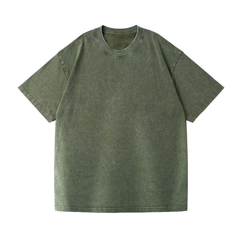 BLWOENS - polera de manga corta de verano para hombres y mujeres - Verde