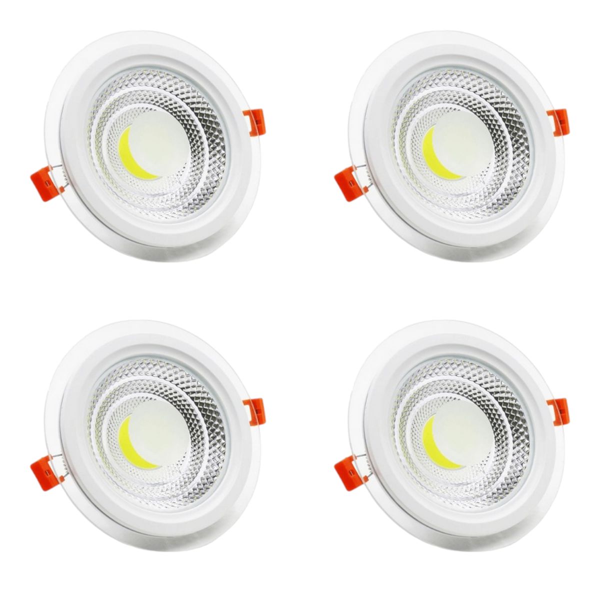 4 Paneles Redondos Embutidos 6W Luz Cálida, Neutra y Fría, marca GENERICO - Foto Principal