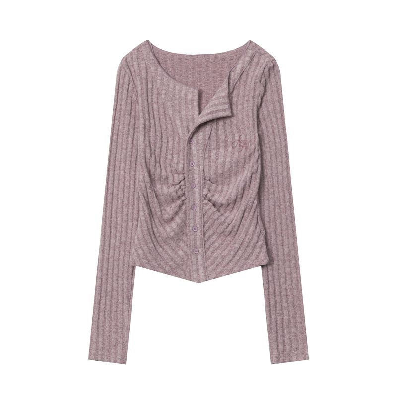 BLWOENS - Polera de manga larga de primavera y otoño para mujeres - Rosa