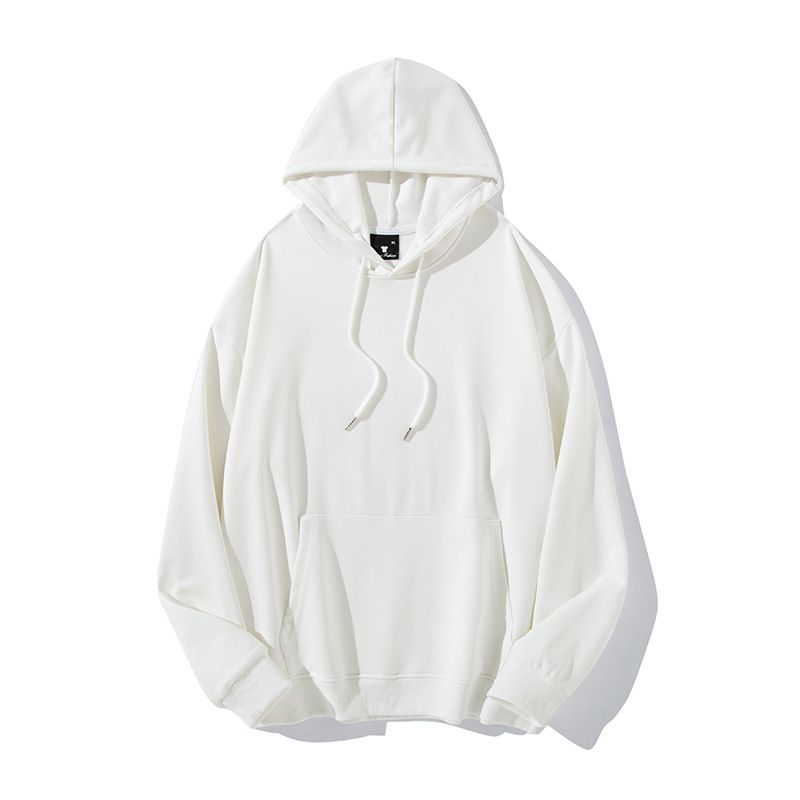 BLWOENS - polera de manga larga para hombres y mujeres en primavera y otoño - Blanco