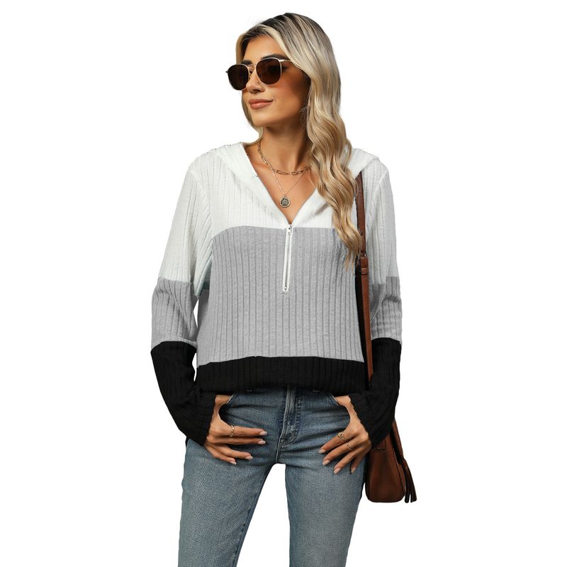 BLWOENS - Polera de manga larga de primavera y otoño para mujeres - Gris