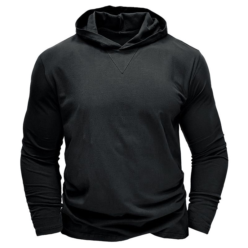 BLWOENS - Polera de manga larga para hombres en primavera y otoño - Negro