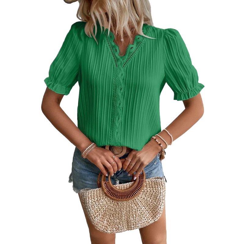 BLWOENS - Polera manga corta para mujeres - Verde