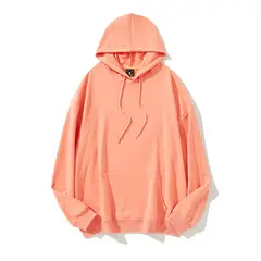 BLWOENS - Polera de manga larga para hombres y mujeres en primavera y otoño - Naranja