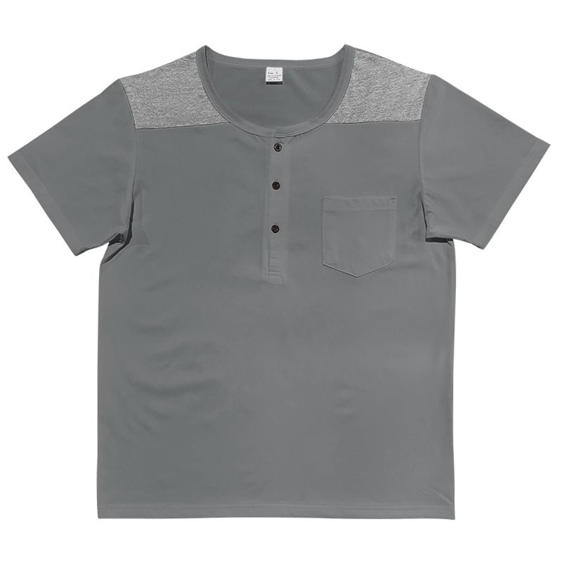 BLWOENS - Polera Manga Corta Hombre - Gris