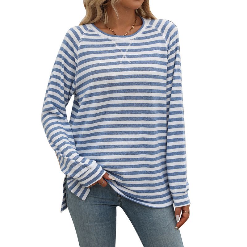 BLWOENS - Polera de manga larga para mujeres - Azul