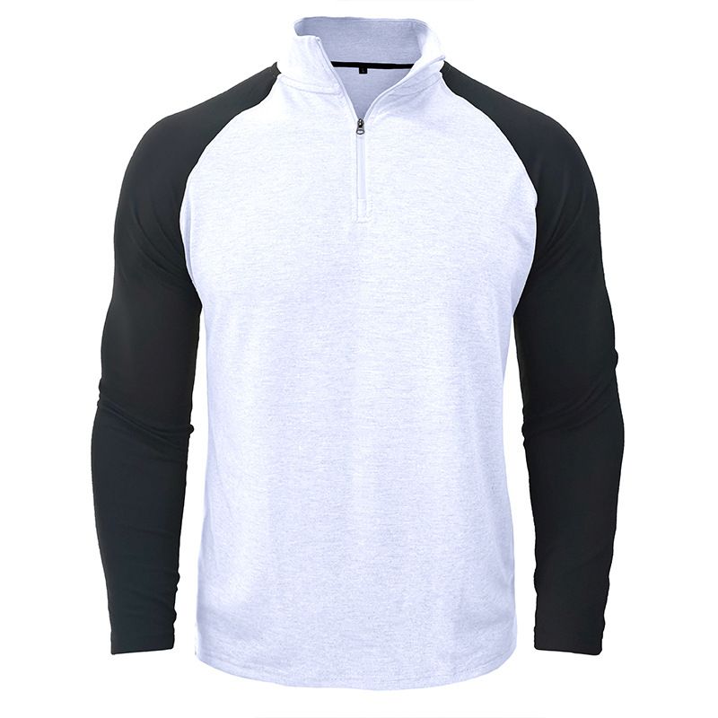 BLWOENS - Polera de manga larga para hombres en primavera y otoño - Blanco