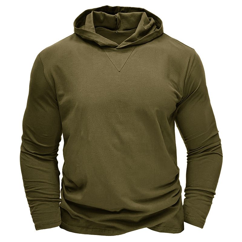 BLWOENS - Polera de manga larga para hombres en primavera y otoño - Verde