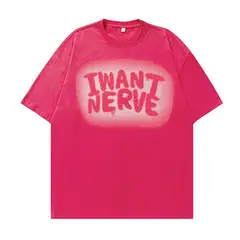BLWOENS - Polera de manga corta de verano para hombres y mujeres - Rosa