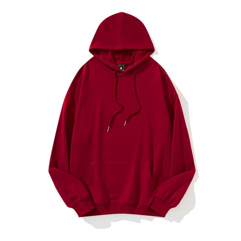 BLWOENS - polera de manga larga para hombres y mujeres en primavera y otoño - Rojo