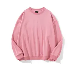 BLWOENS - Polera de manga larga para hombres y mujeres en primavera y otoño - Rosa
