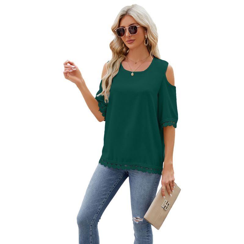BLWOENS - Polera manga corta para mujeres - Verde
