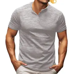 BLWOENS - Polera Manga Corta Hombre - Gris