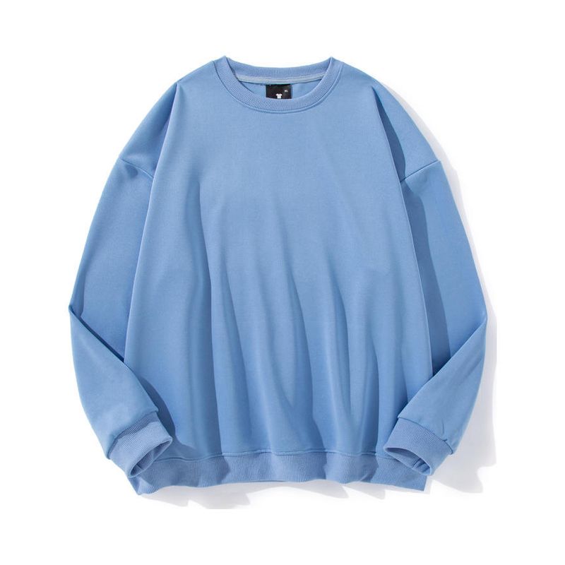 BLWOENS - polera de manga larga para hombres y mujeres en primavera y otoño - Azul