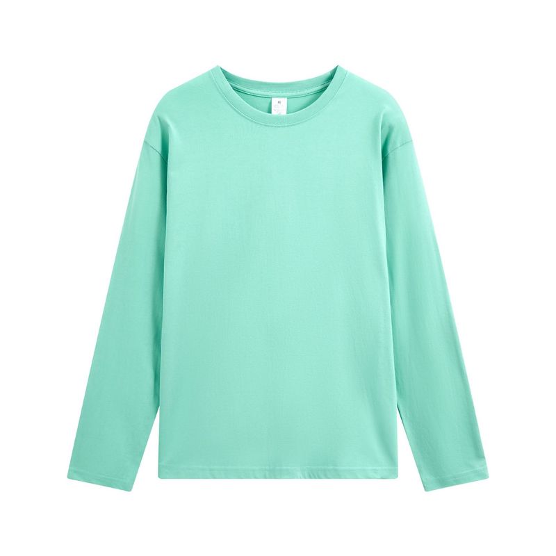 BLWOENS - polera de manga larga para hombres y mujeres en primavera y otoño - Verde