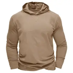 BLWOENS - Polera de manga larga para hombres en primavera y otoño - Beige