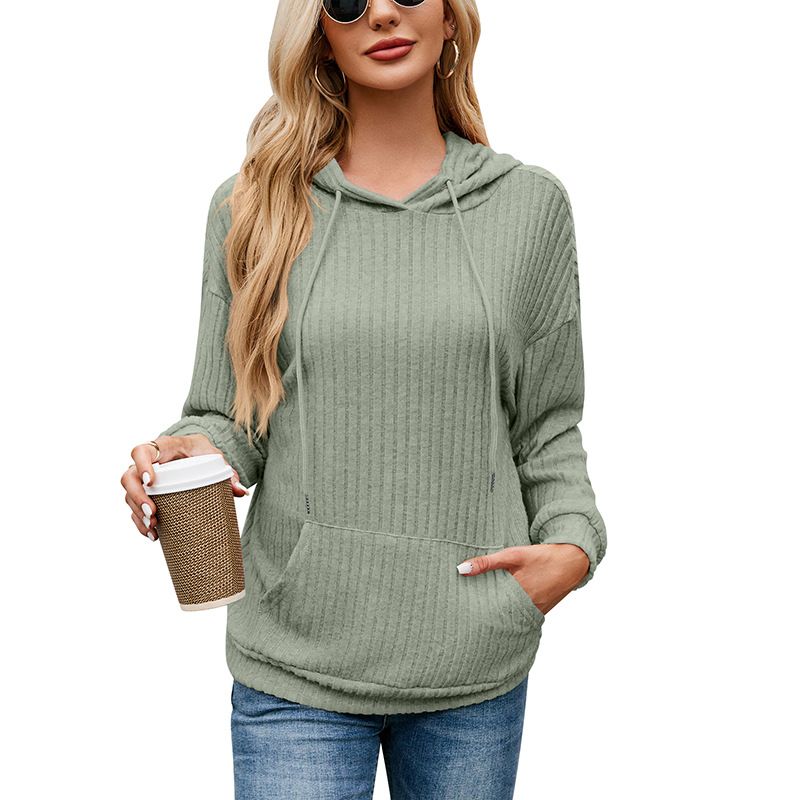 BLWOENS - Polera de manga larga de primavera y otoño para mujeres - Verde