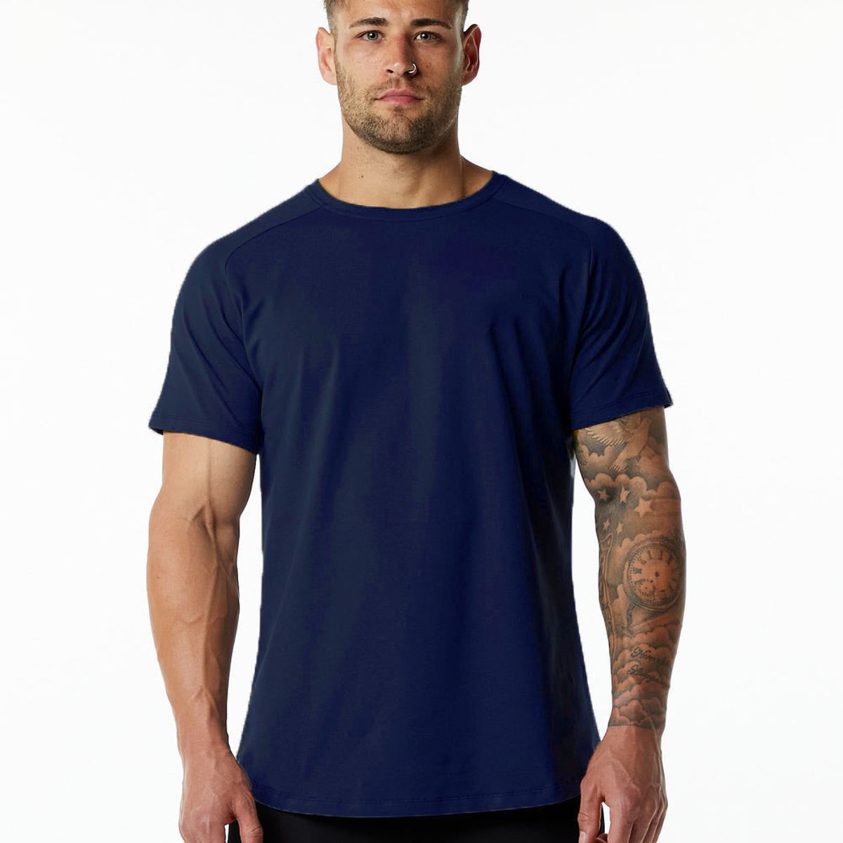 BLWOENS - Polera para hombres Blusa manga corta